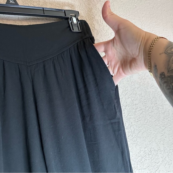 Aerie Women’s XS Elastic Waist Front Pleated Jogger Pants Black Athleisure - Picture 3 of 13